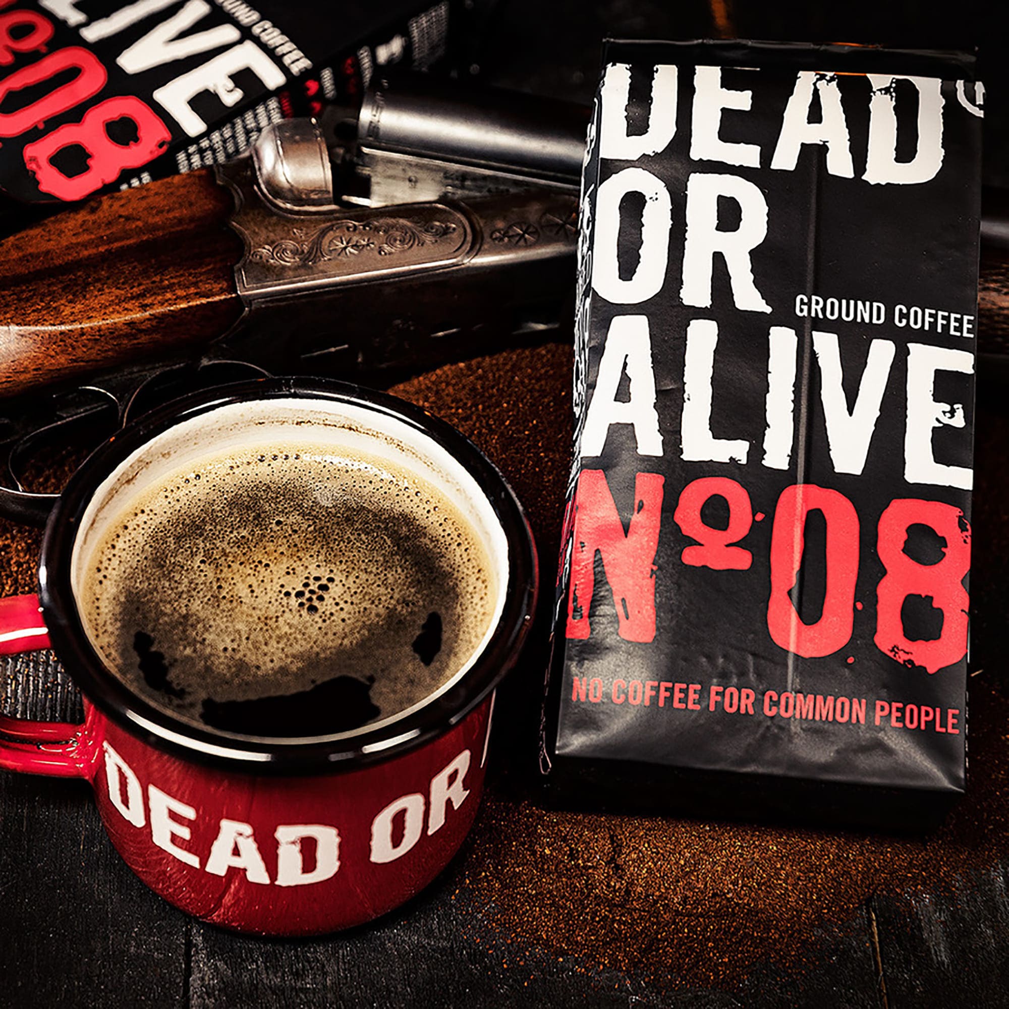 KAFFEE GEMAHLEN DEAD OR ALIVE COFFEE No8 2x250g Moka gemahlen DEAD OR ALIVE COFFEE No8 2x250g Moka gemahlen