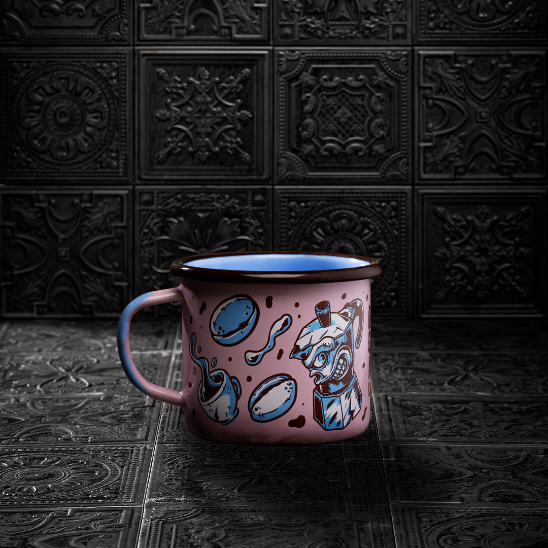 DEAD OR ALIVE Coffee MUG Pink Edition 350ml - Marcos Cabrera