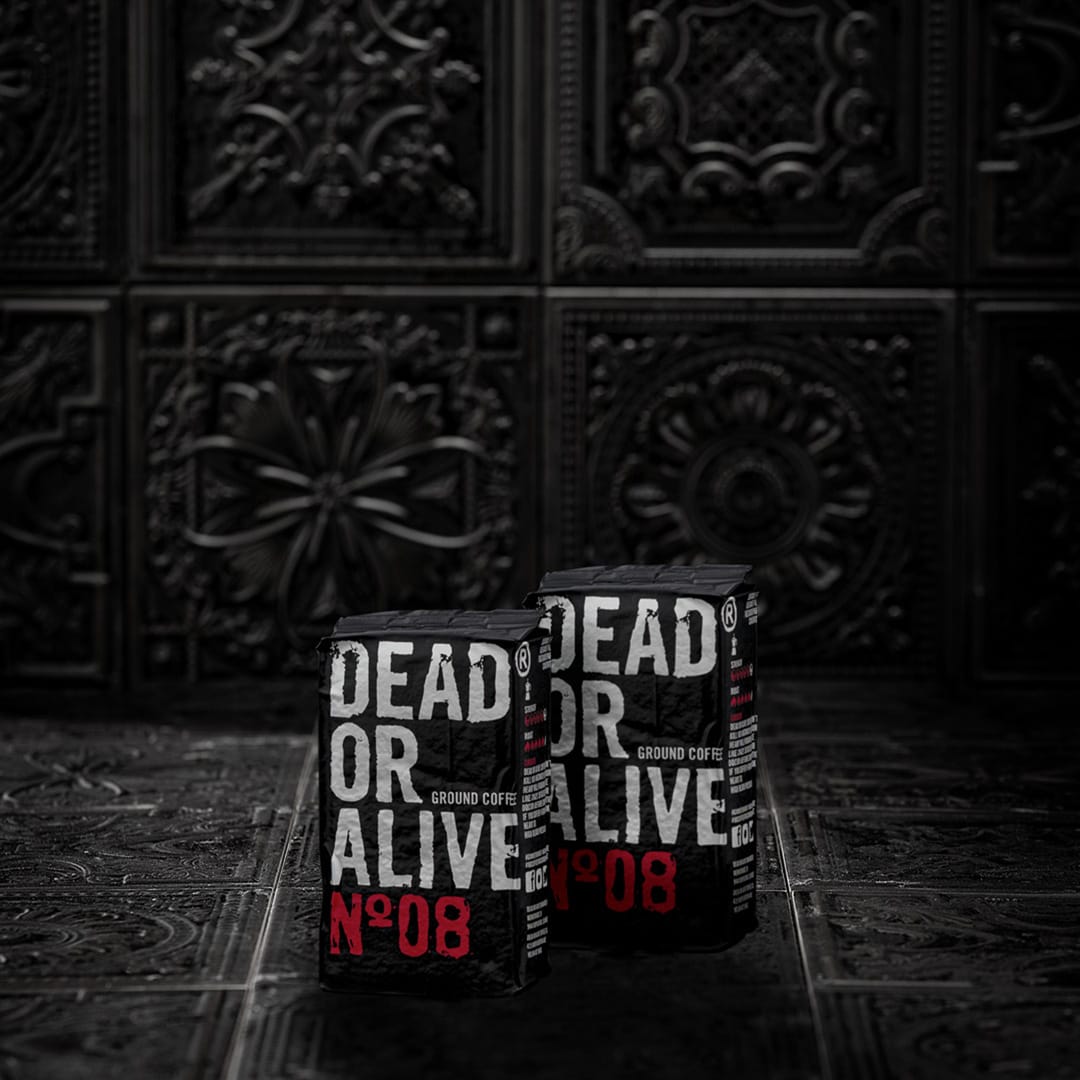 KAFFEE GEMAHLEN DEAD OR ALIVE COFFEE No8 2x250g Moka gemahlen DEAD OR ALIVE COFFEE No8 2x250g Moka gemahlen