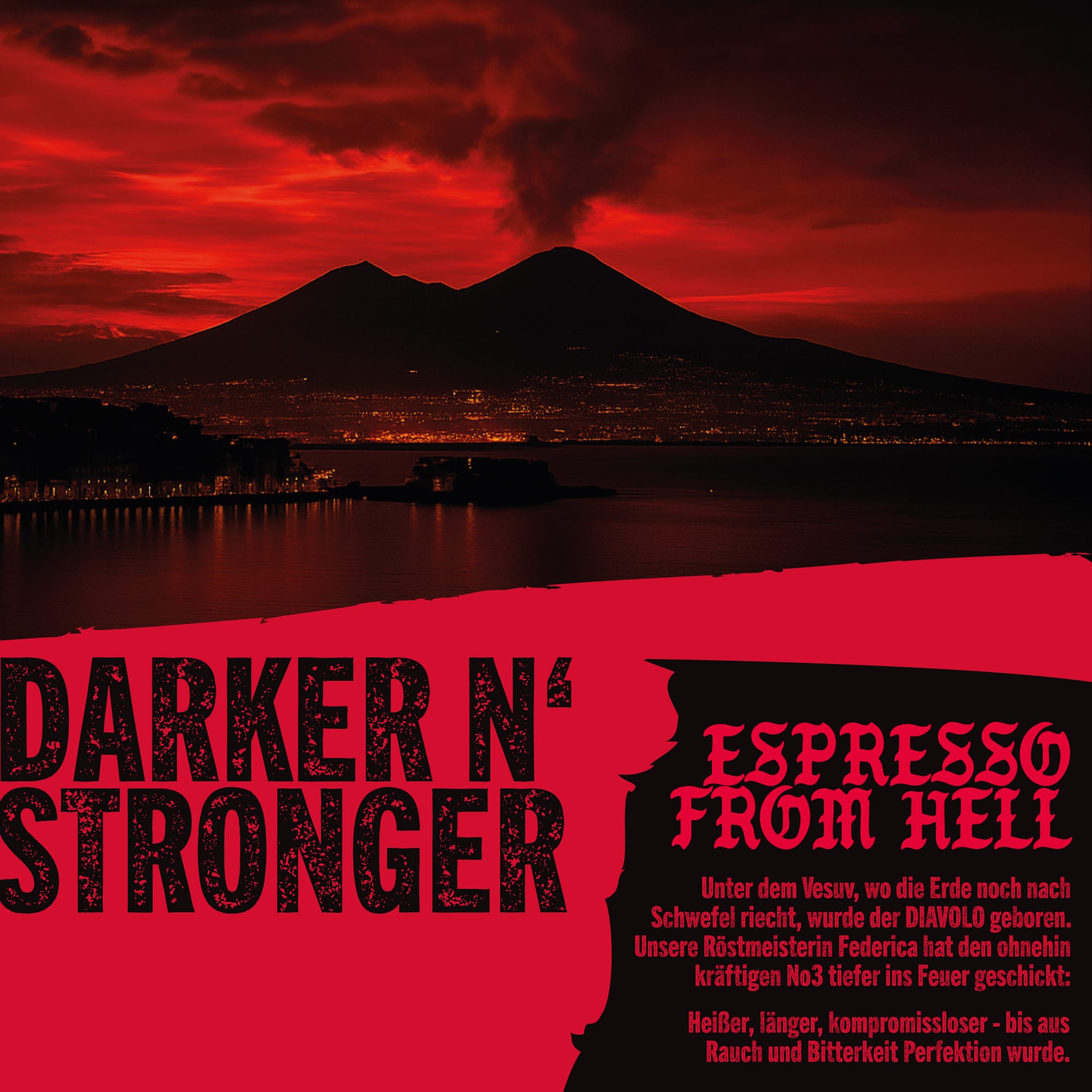 DIAVOLO Espressobohnen – starker Kaffee von DEAD OR ALIVE