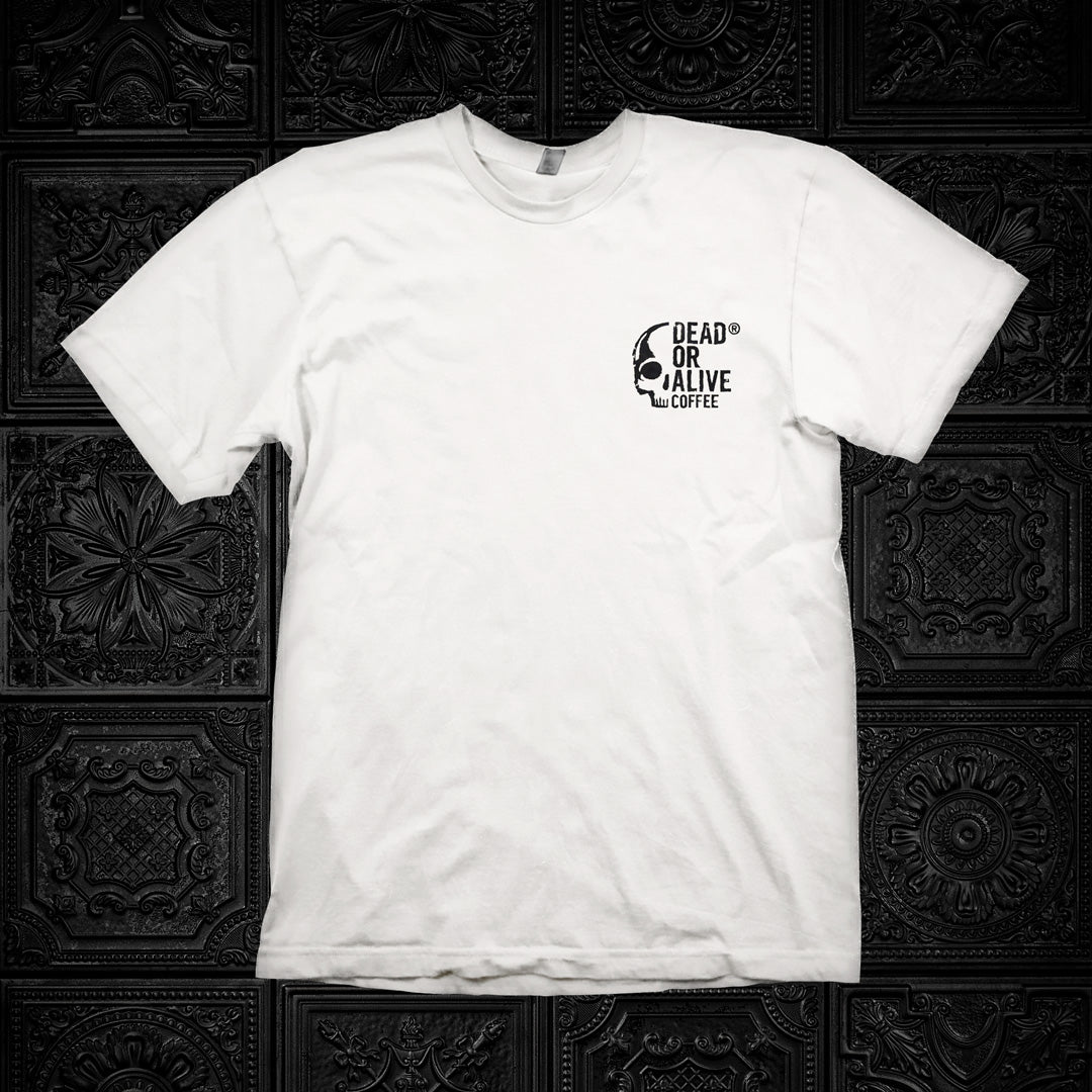 DEAD OR ALIVE COFFEE T-SHIRT "NO BASIC SOULS"